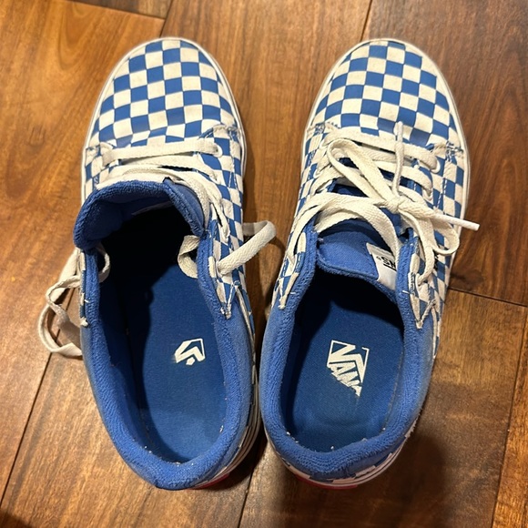 Vans Shoes Vans Blue And White Youth Size 5 Poshmark